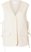 Selected Femme Slfselfina Vest Kvinde Birch/melange Veste Str 40 - hos...