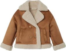 Lil' Atelier Nmnnolo Oversized Jacket LIL Str 92 - Petrified Oak Vinte...