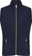 Micha Waistcoat_ Quilt Andjerseymix Kvinde Navy Veste Str 42 - hos Mag...