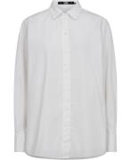 Karl Lagerfeld Signature Tunic Shirt Kvinde White Tunikaer Str 36 - ho...