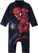 Name It Nmmmoth Spiderman LS UV Suit MAR Str 92 - Blå Uv Tøj & Hatte h...