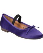 Billi Bi Ballerina B1051 Kvinde Purple Satin 708 Ballerinaer Str 40 - ...