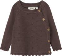 Lil' Atelier Nbflaguna LS Wrap Knit LIL Str 68 - Peppercorn Strik hos ...