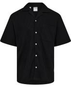 Selected Homme Slhboxycasper Waffle SS Shirt EX Mand Sort Kortærmede S...