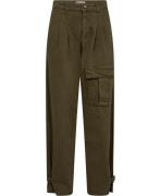 Ba&sh Pantalon Maroon Kvinde Kaki Cargo Bukser Str L - hos Magasin