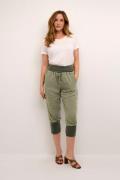 Cream Line Pants Kvinde Oil Green Capri Bukser Str 40 - hos Magasin