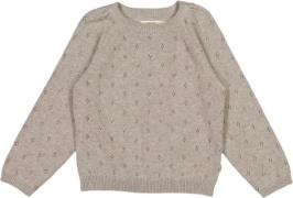 Wheat Strik Pullover Mira Str 3 år / 98 cm - Warm Grey Melange Strik B...