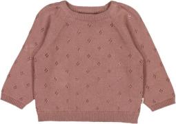 Wheat Strik Pullover Mira Str 2 år / 92 cm - Pudder Strik Bomuld hos M...