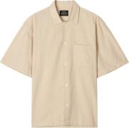 Mads Nørgaard - Copenhagen Grida Cotton Victor Shirt SS Mand Vanilla I...