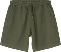 Mads Nørgaard - Copenhagen Dyed Canvas Beach Shorts Mand Olive Night C...