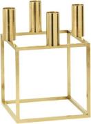 Audo Copenhagen Kubus 4, Candle Holder, Goldplated Messing/guld Str B:...