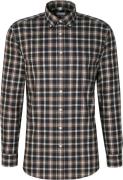 Seidensticker Flannel Shirt Regular Long Sleeve Buttondown-collar Chec...