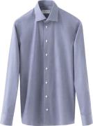 ETON Contemporary Fit Dark Blue Chambray Elevated Poplin Shirt Mand Bl...