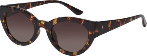 Pilgrim Juna Cateye Sunglasses Tortoise Brown one size - Solbriller ho...