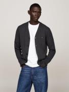 Tommy Hilfiger Pima ORG CTN Cashmere Cardigan Mand Dark Grey Heather C...