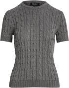 Lauren Ralph Lauren CMB Ctn/br Ryn/lrxss Sweater Kvinde Deco Pewter Sw...