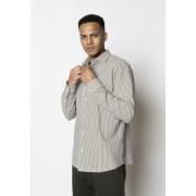 Clean Cut Copenhagen Clean Formal Stretch Stripe Shirt L/S Mand Army/w...