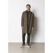 Clean Cut Copenhagen Carlos Check Coat Mand Dark Khaki/deep Green Chec...