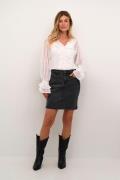 Cream Crtrish Denim Skirt Kvinde Washed Black Glitter Korte Nederdele ...