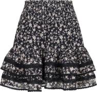 Neo Noir Marna Fleur Sombre Skirt Kvinde Sort Korte Nederdele Str 40 -...