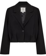 Second Female Fique Blazer Kvinde Black Blazere Str L - hos Magasin