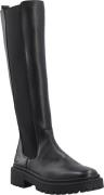 Cashott Caslea Tall Boot Leather Kvinde Black Langskaftede Støvler Str...