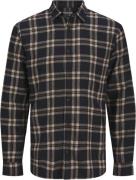 JJ-REBEL Jrebchase Check Shirt LS Mand Sort Langærmede Skjorter Str L ...