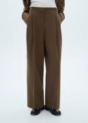 MANGO Trousers. - Stripe Kvinde 36 Bukser Med Brede Ben Str 40 - hos M...