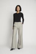 MUNTHE Eileen Sparkly Pinstriped Pants Kvinde Grey Bukser Med Brede Be...