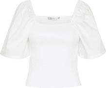 Gestuz Joshagz ss Blouse Kvinde Bright White Kortærmede Bluser Str 40 ...