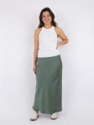 Neo Noir Vicky Heavy Sateen Skirt Kvinde Forrest Green Maxi Nederdele ...