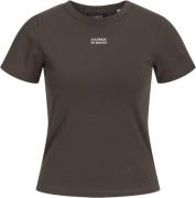 JJXX Jxgigi STR SS Print TEE JRS Kvinde Seal Brown Kortærmede T-shirts...