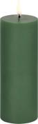 Uyuni LED Pillar Candle, Olive Green, Smooth, 5,8x15,2 cm Olive Green ...