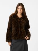 Neo Noir Melodie Leo Faux Fur Jacket Kvinde Dark Brown Overgangsjakker...