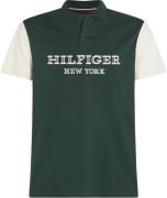 Tommy Hilfiger Monotype Colourblock REG Polo Mand Calico / Hunter Kort...