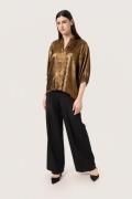 Soaked in Luxury Slelvie Amily Blouse 3/4 Kvinde Copper Toppe Loose Fi...