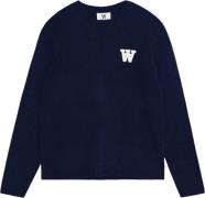 Wood Wood Wwtay AA CS Jumper Kvinde Navy Langærmede Bluser Str L - hos...