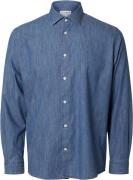 Selected Homme Slhregbond Denim Shirt CUT Away Mand Blå Langærmede Skj...