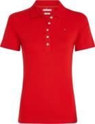 Tommy Hilfiger 1985 Slim Pique Polo SS Kvinde Fierce Red Kortærmede T-...