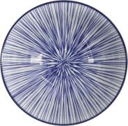 Tokyo Design Studio Nippon Blue Tayo Bowl 15.2x6. 7cm Lines Blue/white...