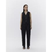 DAY Birger et Mikkelsen Christa Frayed Jacquard RD Kvinde Black Veste ...