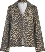 Global Funk Panemag Kvinde Leopard Mist Denimskjorter Str L - hos Maga...