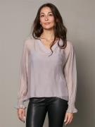 NÜ Denmark Vanina Blouse Kvinde Dusty Purple Langærmede Bluser Str L -...