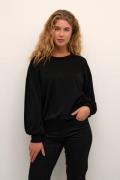 Kaffe Karegina Oneck Knit Kvinde Black Deep Langærmede Bluser Str L - ...