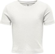 ONLY Kogpalma S/S TOP JRS Str 134/140 - Hvid Kortærmede T-shirts hos M...