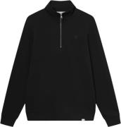 Les Deux Nørregaard Tonal Halfzip Sweatshirt Mand Black Sweatshirts St...