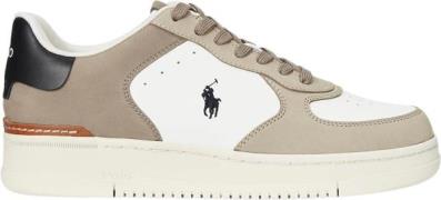 Polo Ralph Lauren Nubuck/leathermasters Crt-sk-ltl Mand Deckwash White...