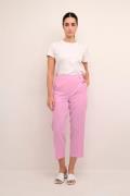 Kaffe Kasakura HW Cropped Pants Kvinde Pink Frosting Bukser Med Lige B...