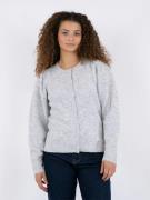 Neo Noir Nuna Knit Cardigan Kvinde Light Grey Melange Cardigans Str 40...