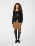 Neo Noir Hemie Faux Suede Skirt Kvinde Cognac Korte Nederdele Str 40 -...